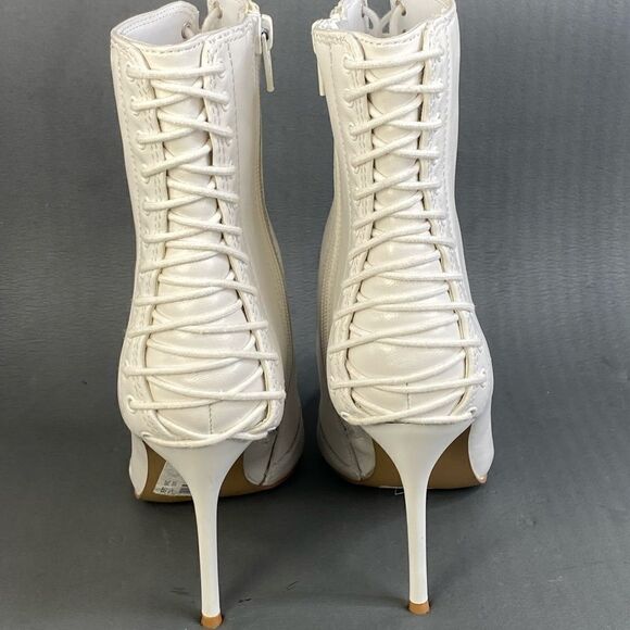 STEVE MADDEN Women's Allnight Lace-Up Stiletto Dress Booties size 6.5 - Picture 2 of 9